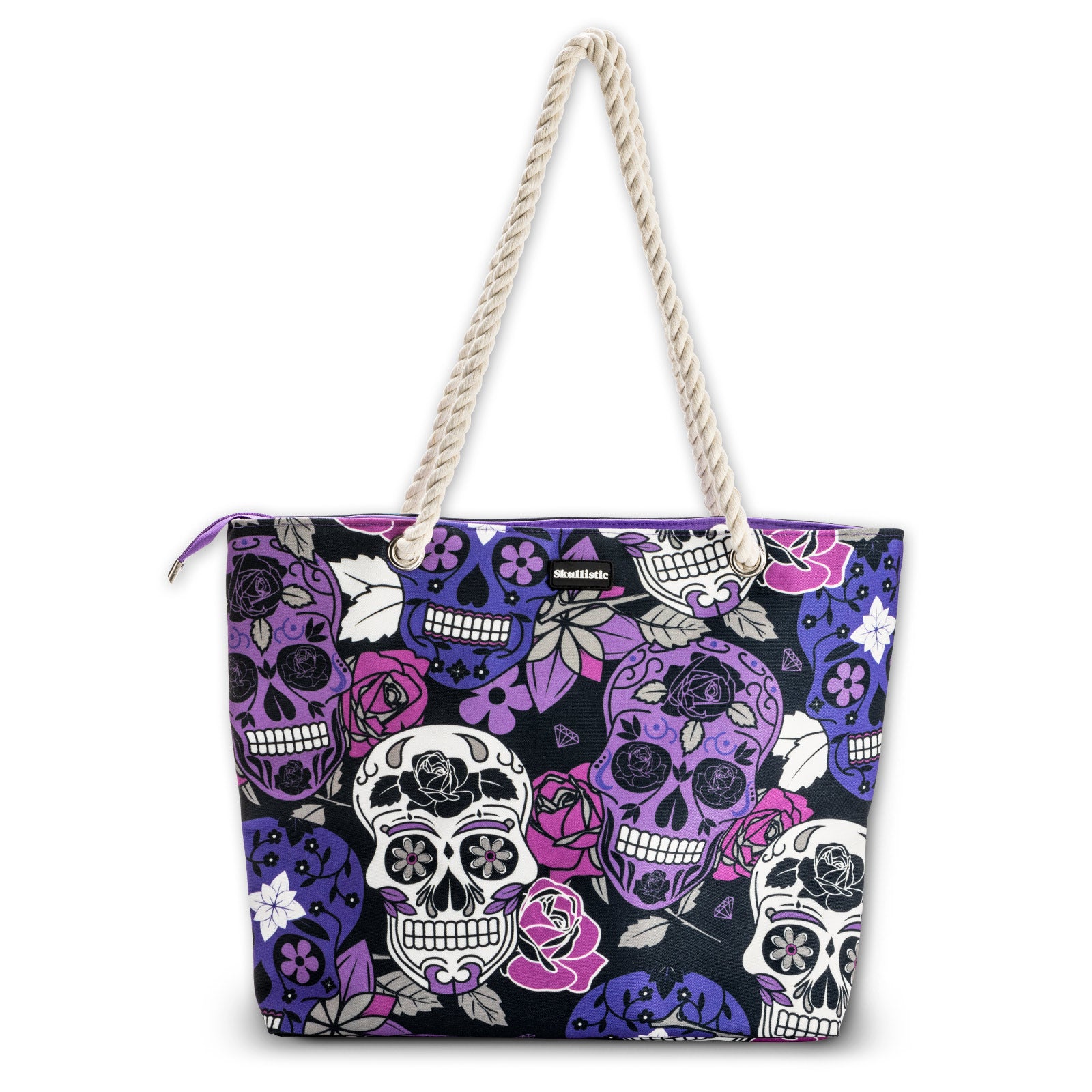 Sugar Skull Shoulder Beach Bag