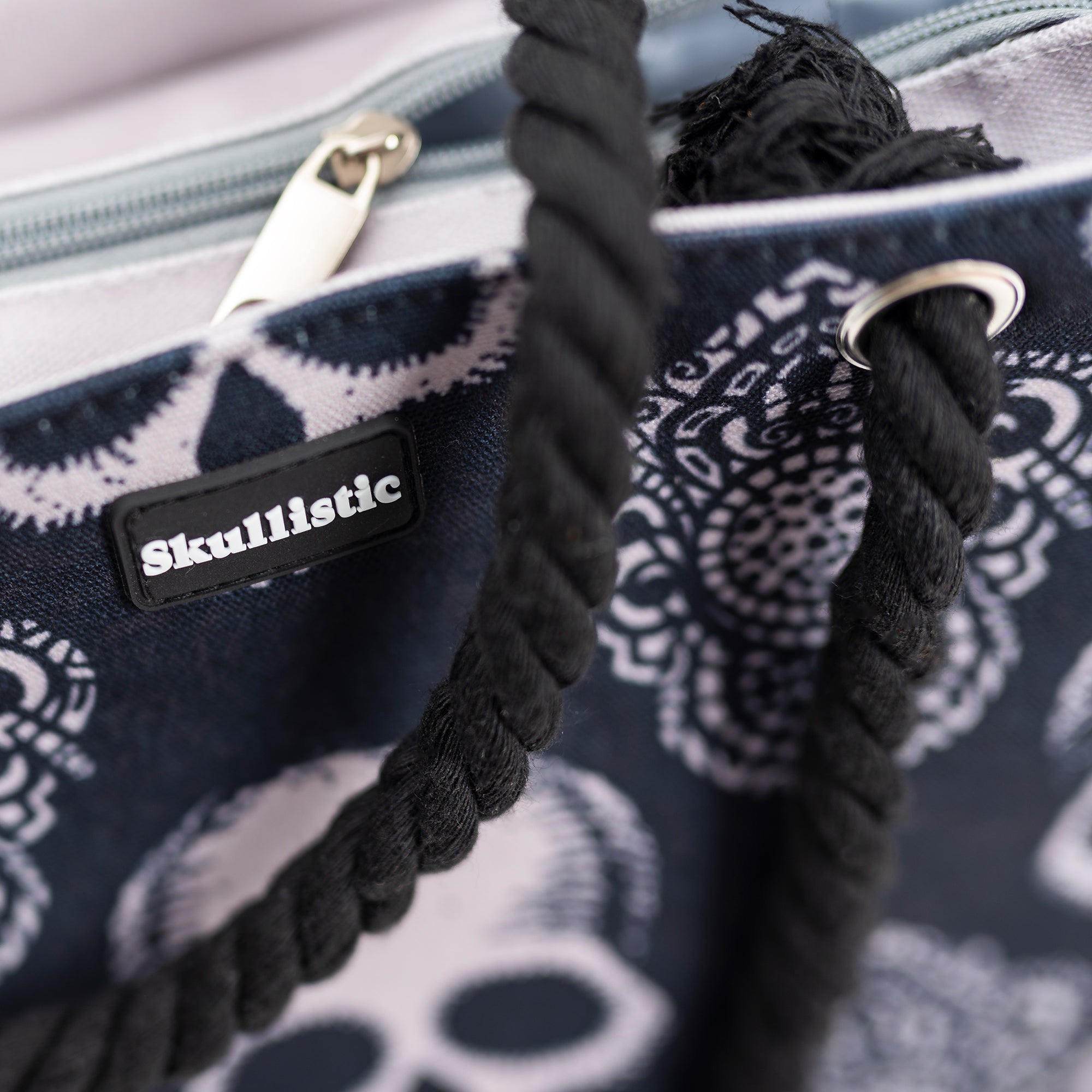 Gothic Skull Shoulder Beach Bag