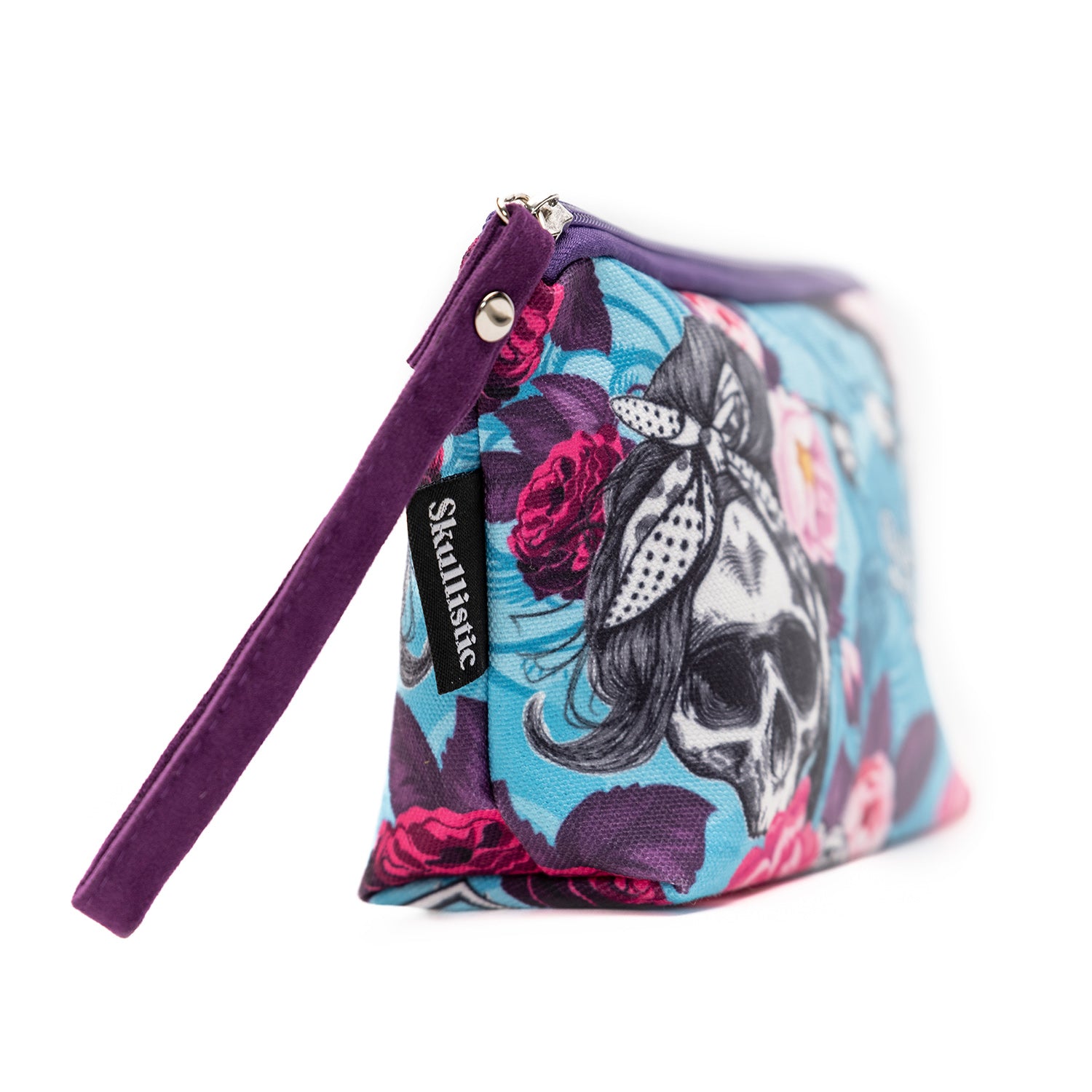 Bad Blossom Skulls Cosmetic Pouch