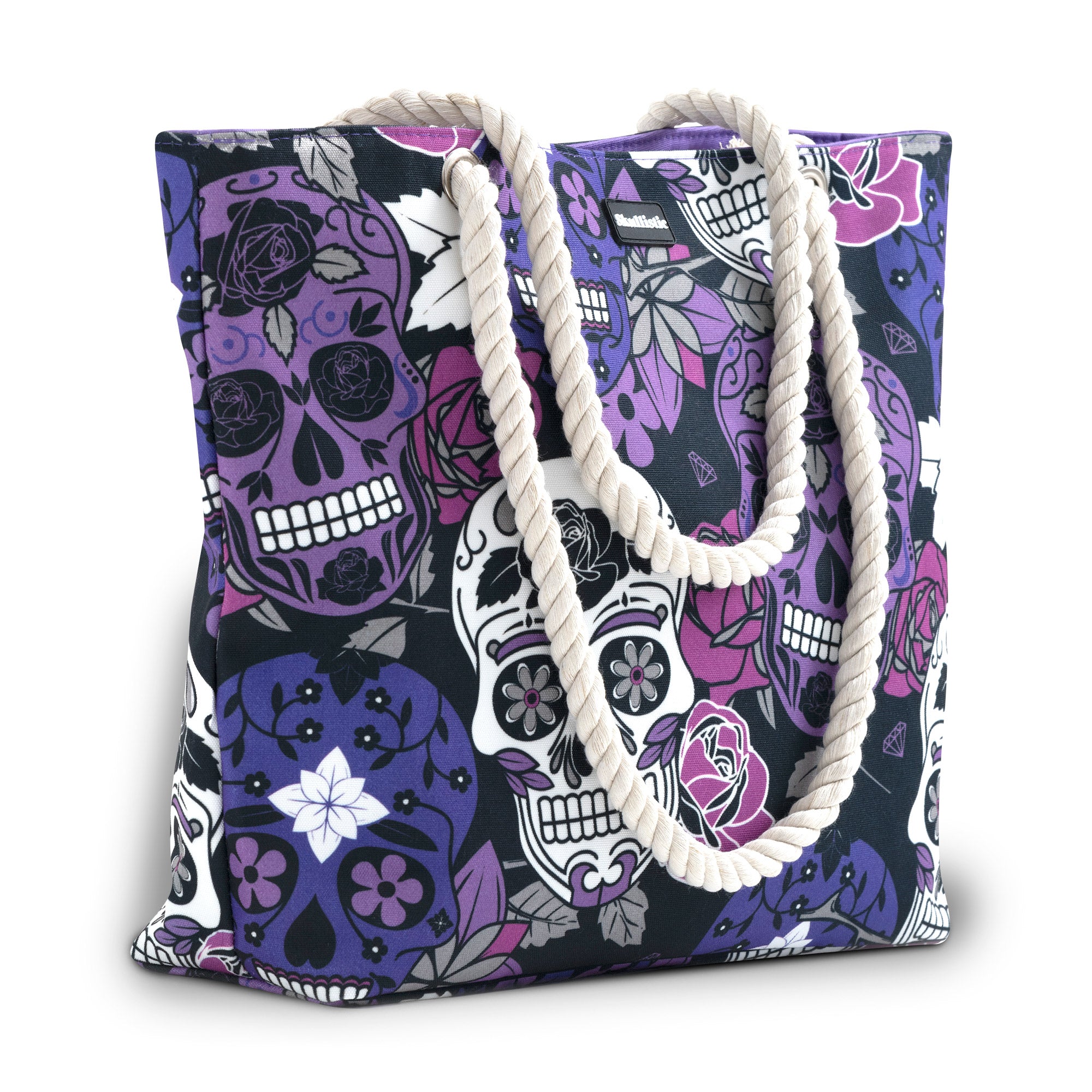 Sugar Skull Shoulder Beach Bag