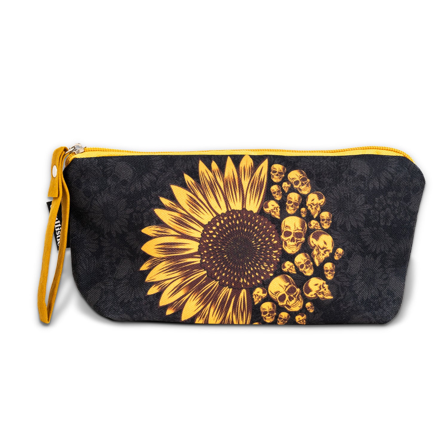 Sunflower Skulls Cosmetic Pouch