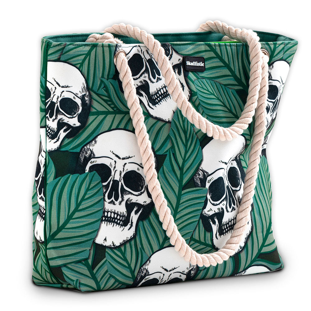 Tropic Skulls Shoulder Beach Bag