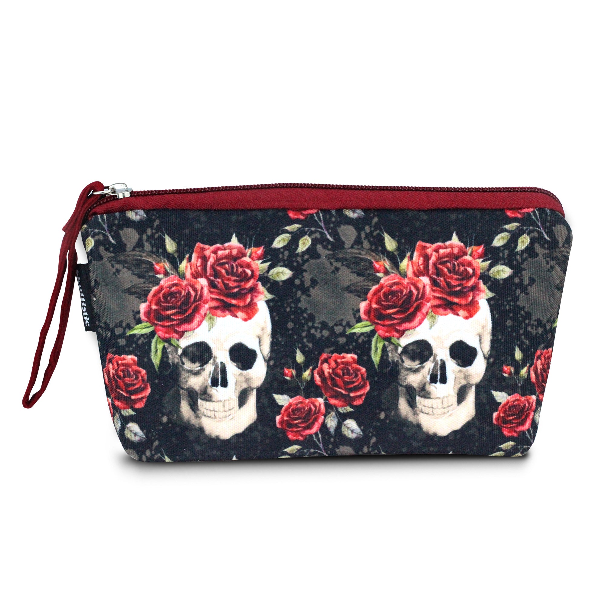 Dark Garden Skull Cosmetic Pouch