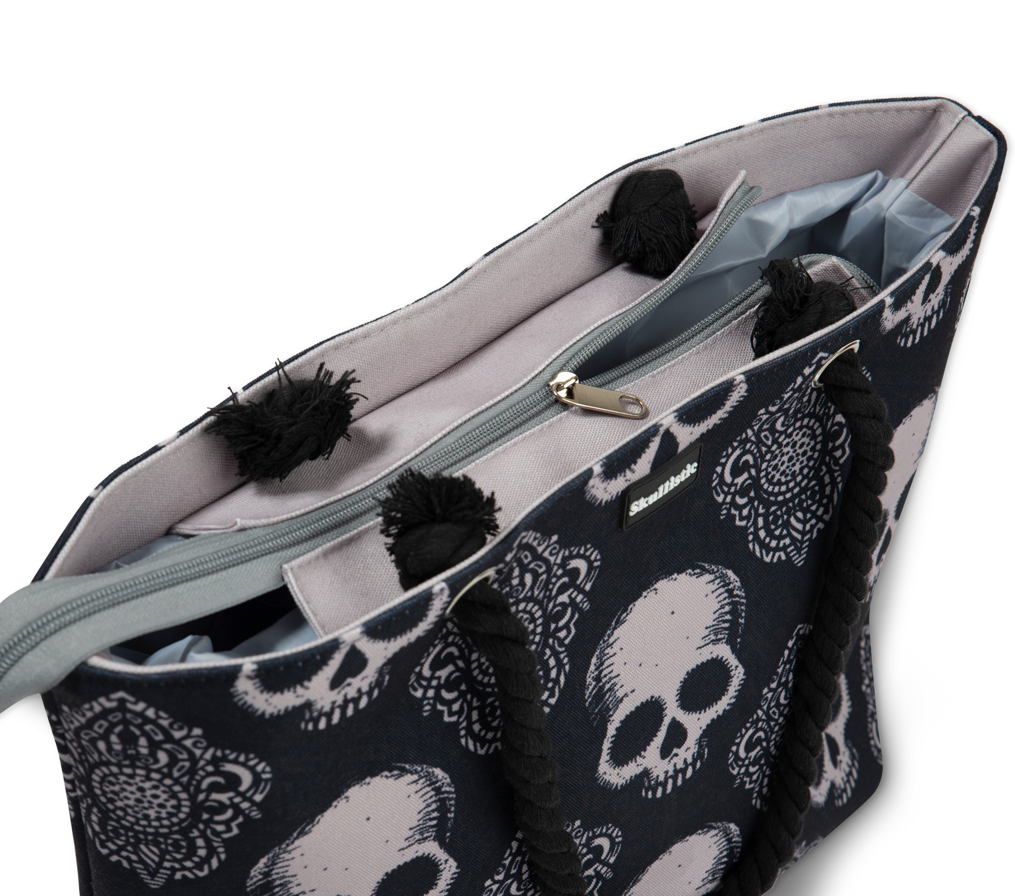 Gothic Skull Shoulder Beach Bag