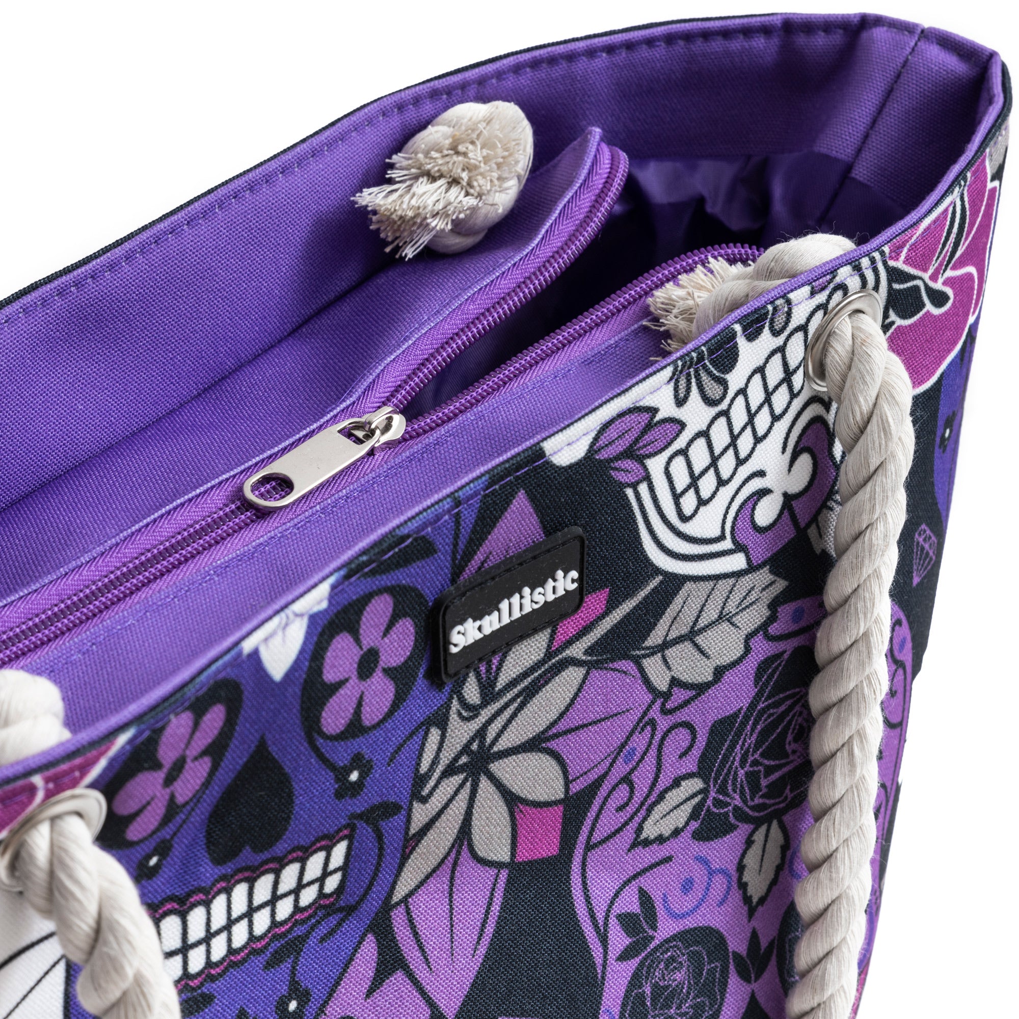 Sugar Skull Shoulder Beach Bag