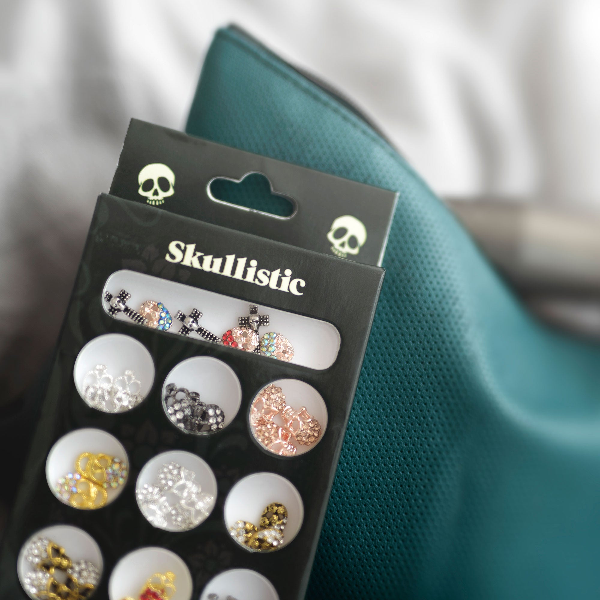 Skulls Nail Decoration Accessories Set