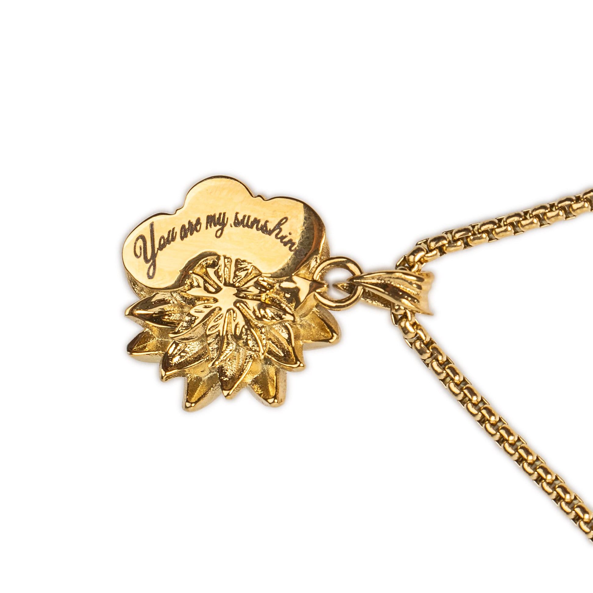Sunflower Eclipse Skull Pendant