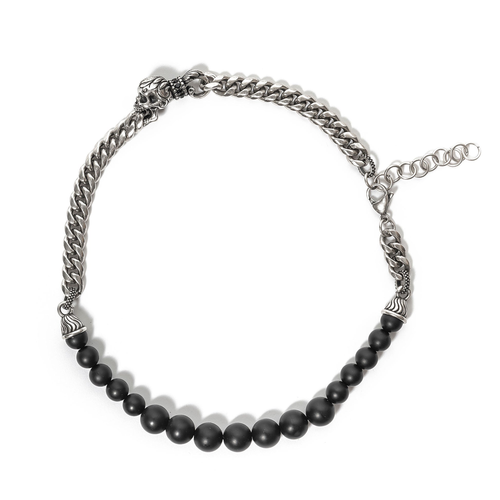 Phantom Core Obsidian Skull Bracelet