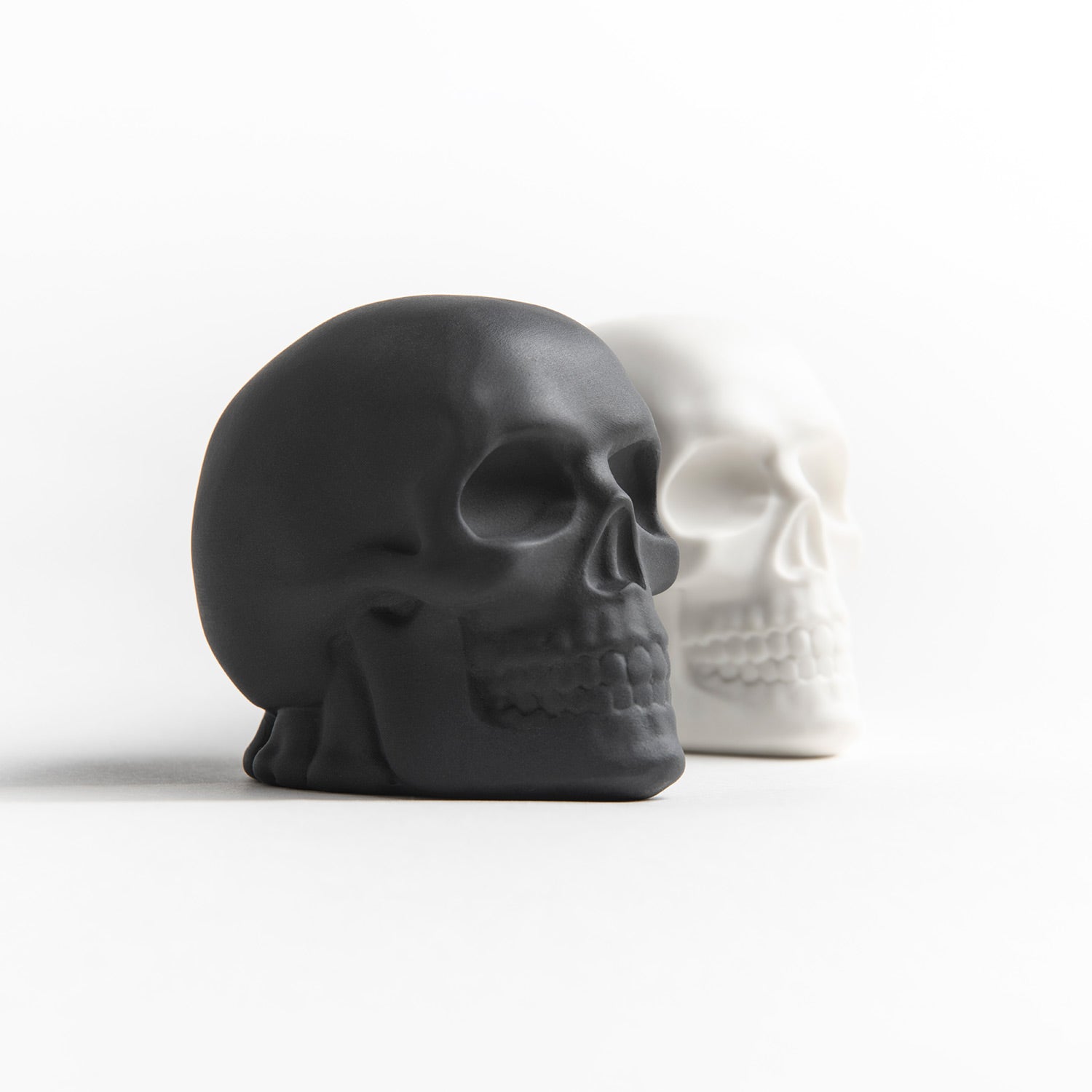 Porcelain Skull Salt & Pepper Shaker Set